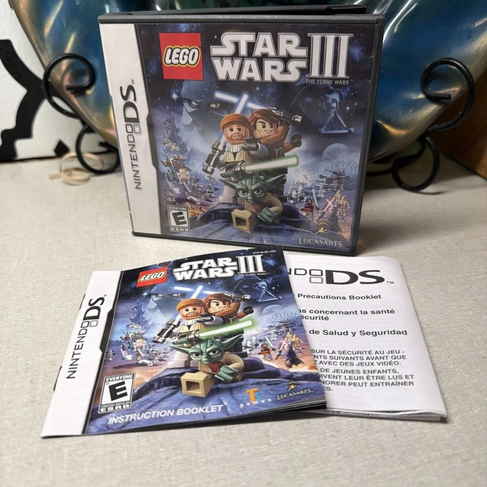 Nintendo DS Lego Star Wars III The Clone Wars CASE ONLY No Game Cartridge Lucas